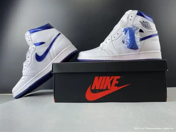 Official Maikesneakers Metallic Retro Navy 1 Air (2016) Jordan 555088-106 0602